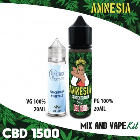 Amnesia CBD 1500 Mix and Vape